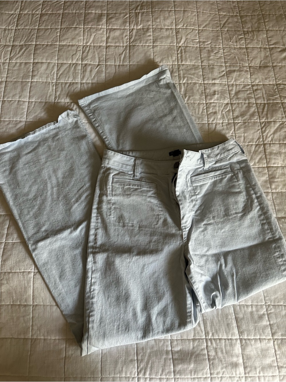 J. Crew flare pant in washed twill